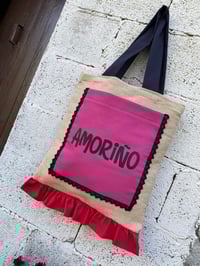 Image 1 of Bolsiña feita a man. AMORIÑO SACO. Deseño exclusivo!