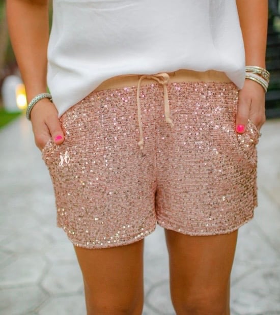 Rose gold sale shorts