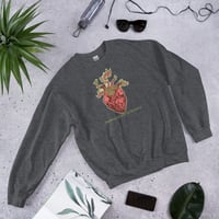 Image 3 of Bleeding Heart old School Unisex Sweatshirt