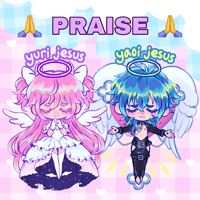 Image 2 of Yaoi Jesus & Yuri Jesus Keychains 