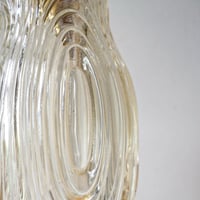 Image 5 of Baladeuse Tulipe en verre Ciselé ambré