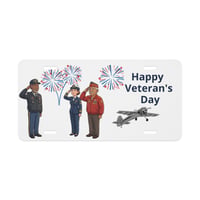 Happy Veteran's Day License Plate