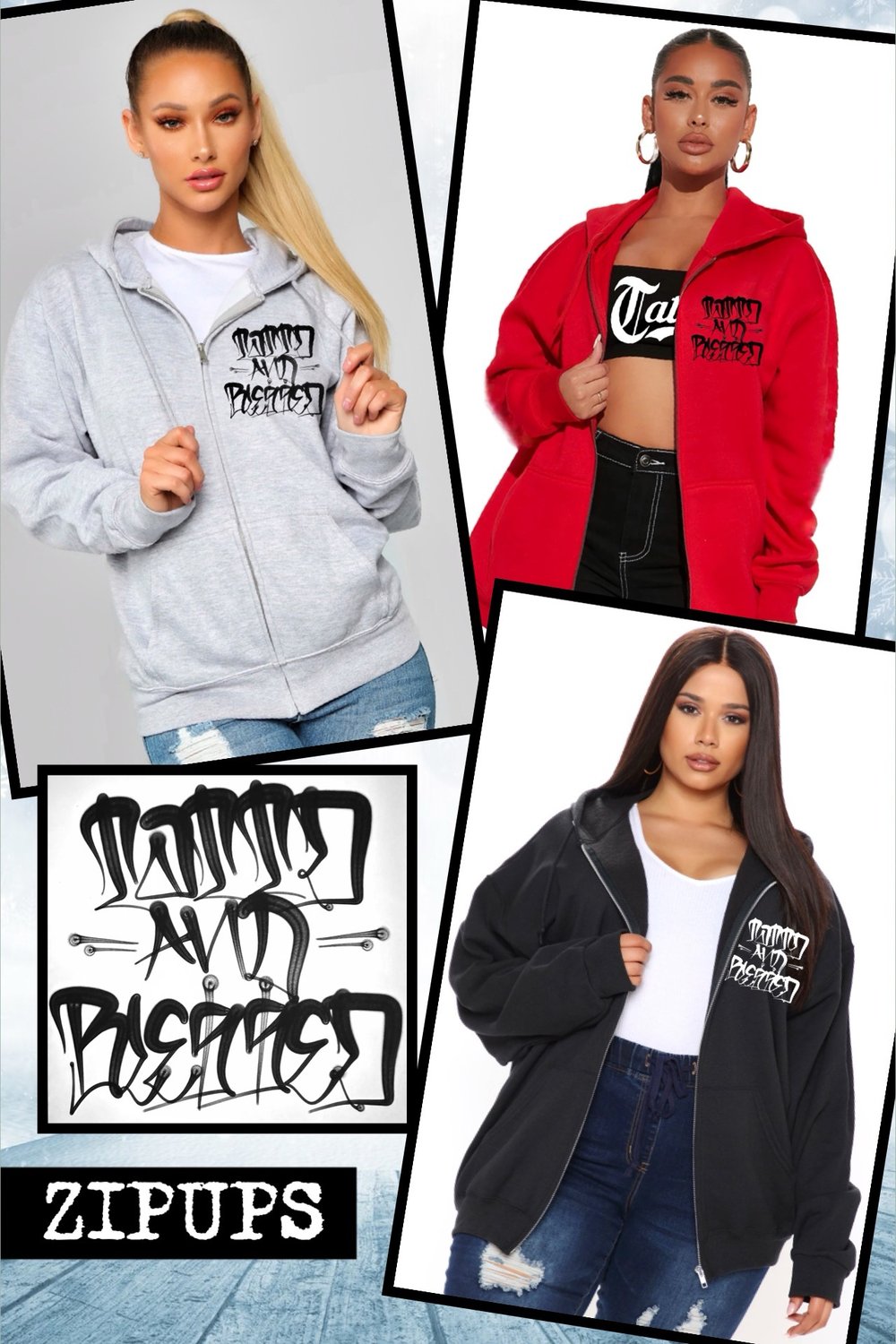 50% Off!!! 3 Tattd & Blessed Hoodie or zipup Bundle!!! 