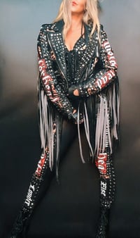 Image 9 of MOTORHEAD BUILT FOR SPEED BIKER JACKET 
