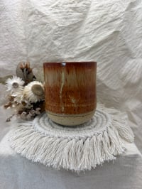 Pinched tumbler-orange/brown