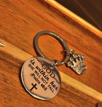 Silver Faith Keychain