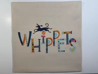 Image 1 of Whippets Cushion Cover - Teal