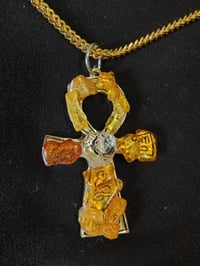 Image 3 of Amber Ankh Chain 