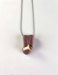 Image 1 of Glow in the dark mushie tongue pendant 2