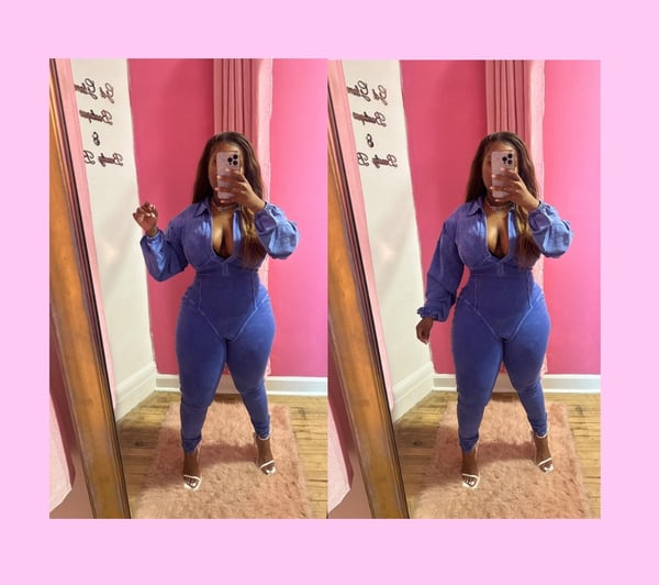 Image of Blue’d jumpsuit