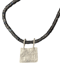 Intaglio Pendant with Labradorite