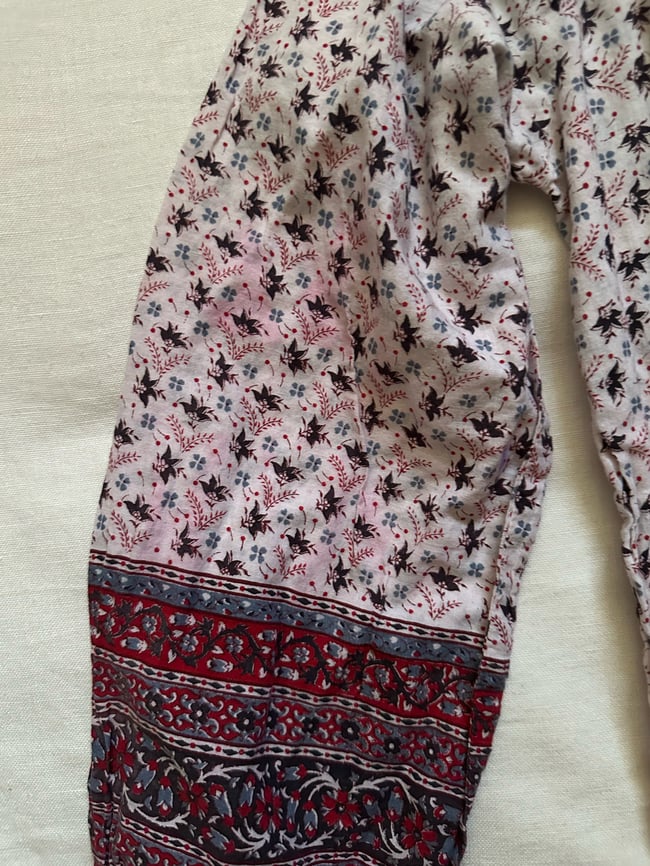 early 70s Indian cotton maxi dress 