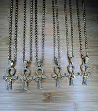 Image 2 of Rope Chain Ankh necklace