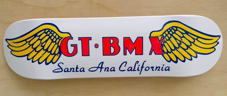 GT Bmx Wings Santa Ana White Bmx Skateboard Image 2