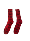 Scattered Logo Socks (Red)