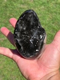 Image 1 of Septarian Nodule Polished Freeform With Calcite Inclusions| Madagascar #2894