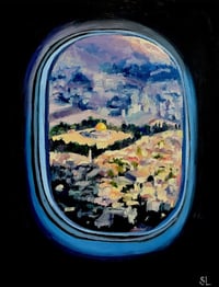 Window Seat original oil painting 
