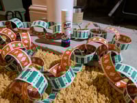 Image 4 of Green and Red Riso Paper Chains!