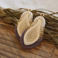 Image 1 of Plum Antler Dangles