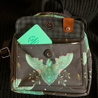 Image 2 of Mini Cyan Moth backpack