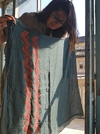 Image 3 of Tatreeze waves scarf 🫒 Made in Palestine