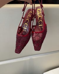 Image 2 of GG Heels - Burgundy
