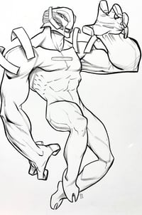 B&W 11x17 Single Character Commission