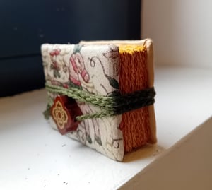 PACO — mini livre —soie et or