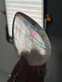 Image 2 of OPTICAL CALCITE FLAMES WITH BACKLIT RAINBOWS