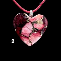 Image 2 of “Cherry Jubilee” Heart Necklaces (#21)