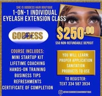 Individual Cluster Eyelash Class