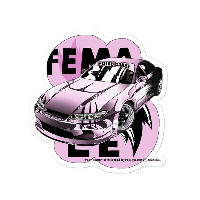 The Drift Kitchen X Thecrazycargirl Sticker