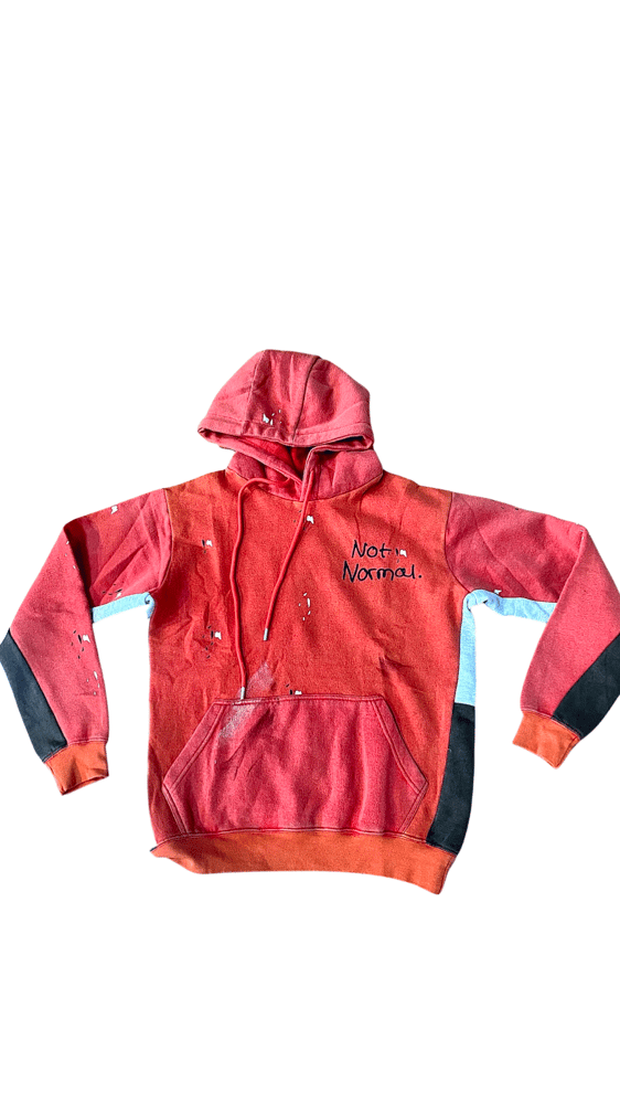 Image of Not Normal paint splash hoodie