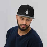 Image 4 of Middle finger Flat Bill Cap