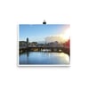 Sunset on the River Lee, Cork City Glossy 10"x8" Photo