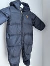  Ralph Moran, one onesie, quilted puffer