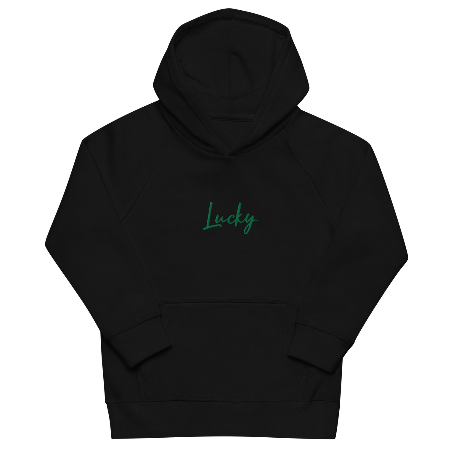 Image of Kids Lucky embroidered eco hoodie- organic cotton 