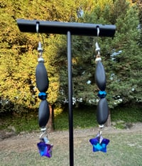 Image 1 of Purple Star Earrings 