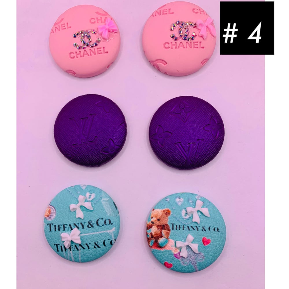 Image of Classy /Sassy Button earrings