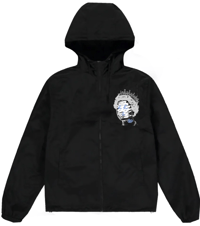 Image 2 of LIZZY ICE BLUE- BLACK WINDBREAKER
