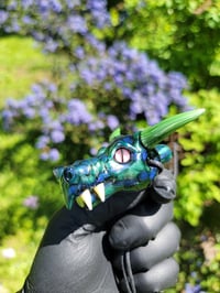Image 3 of Long horn DragonHead collab with @tonykazyglass