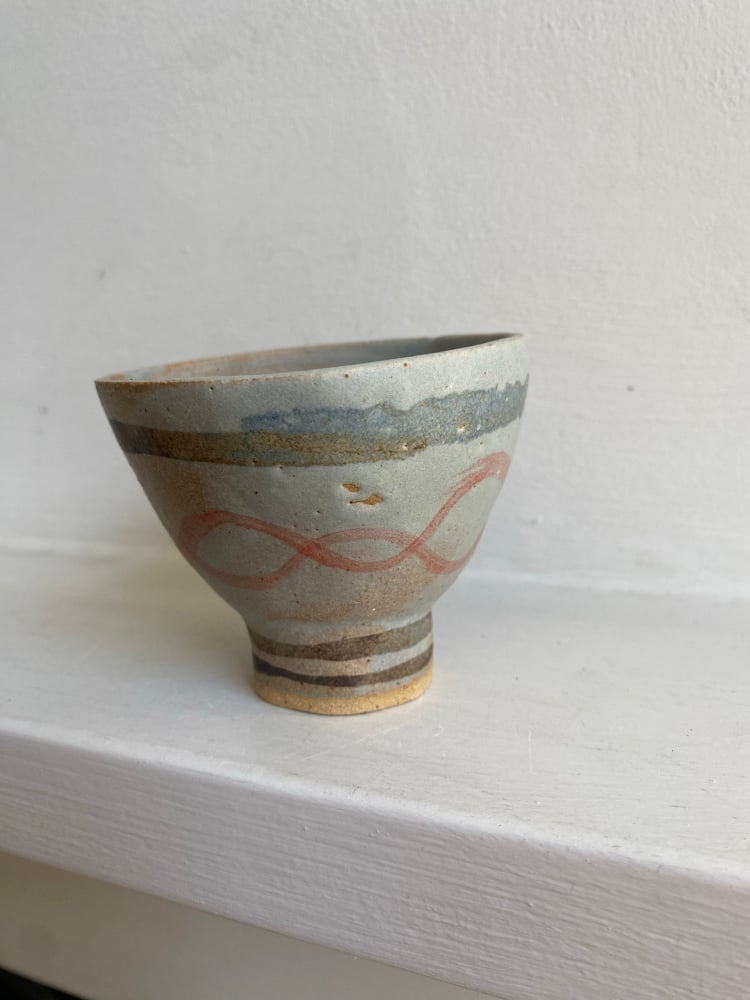 Deep footed bowl (red weave) Image 4