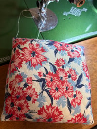 Image 3 of Feedsack Bluebird Pincushion 2