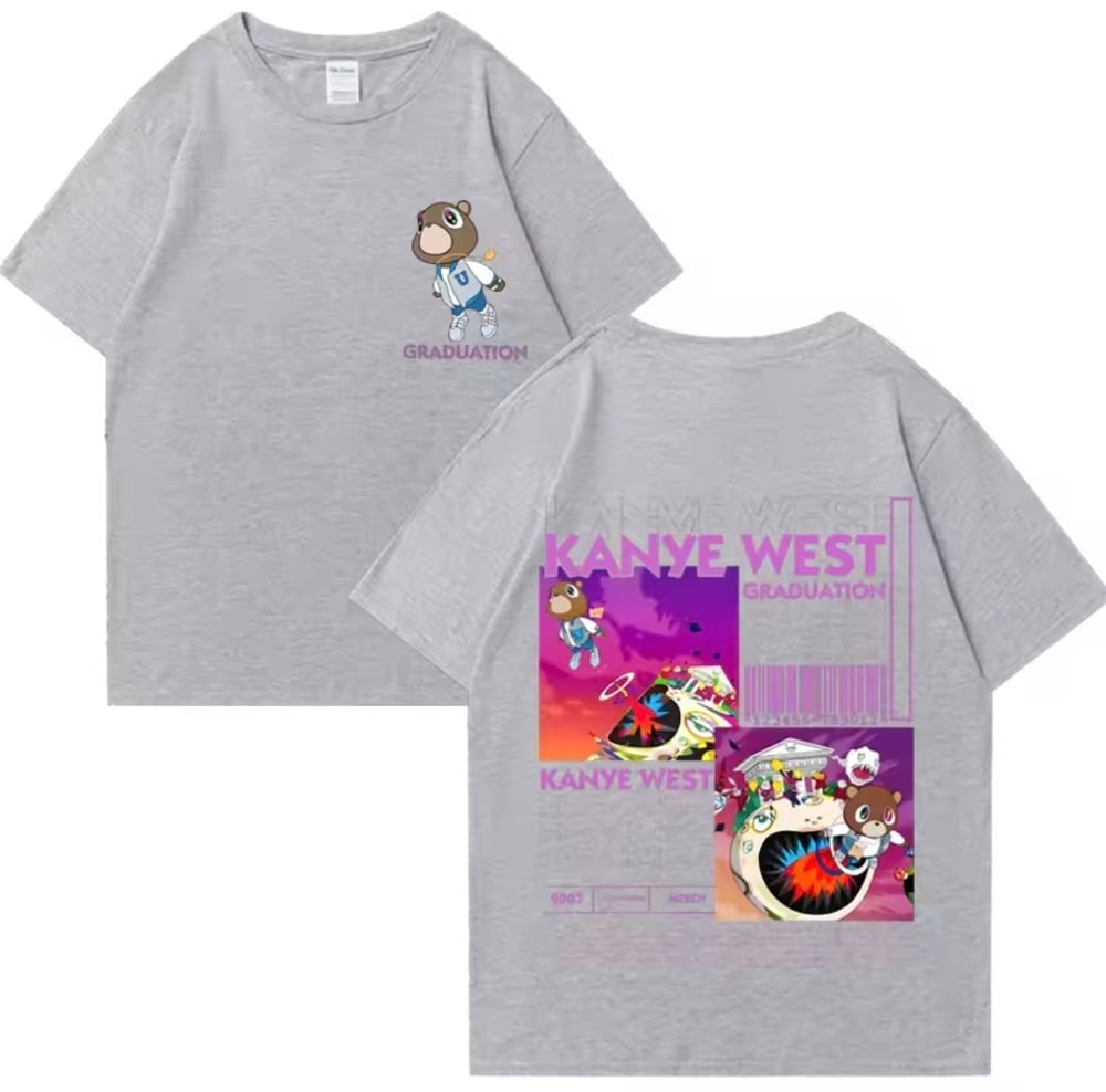 Image of Kanye west graduation album bear T shirt - Unisex multi size & colors