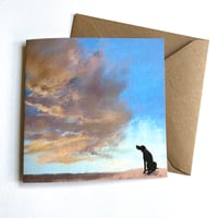 Image 4 of Black Dogs - Set Of 4 Luxury Greetings Cards