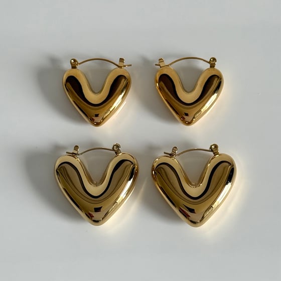 Image of ORECCHINI CHUNKY HEARTS 