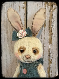Image 3 of Bernice the Bunny Rabbit folk Art spring or Easter doll