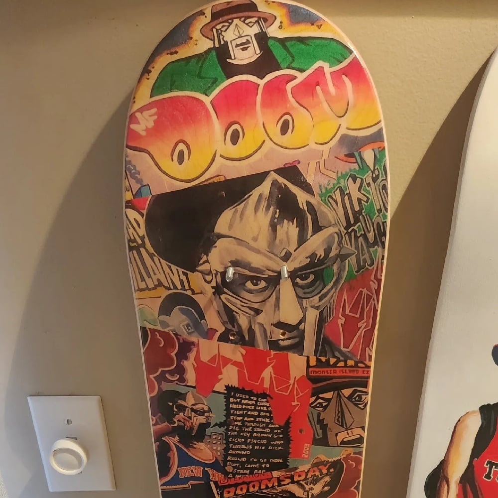 MF DOOM collage deck (wood grain print)