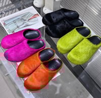 Image 11 of UNISEX FUR MARN SLIDES