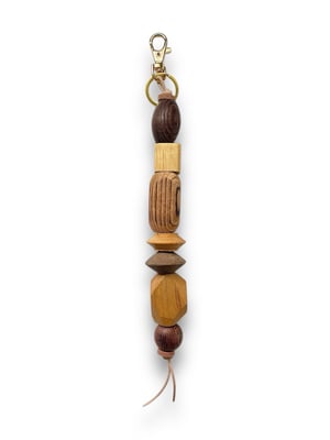 Image of BRANCUSI BAG CHARM / KEYCHAIN: WOOD #1